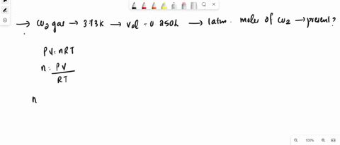 a-sample-of-co2-gas-at-373-k-has-a-volume-of-0250-l-at-100-atm-how-many-moles-of-co2-are-present-72237