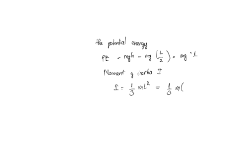 a-thin-rod-of-mass-m-and-length-is-hinged-at-a-point-which-is-at-a-distance-h-h-above-the-horizontal-surface-the-rod-is-released-from-rest-from-the-horizontal-position-if-e-is-the-co-efficie-57833