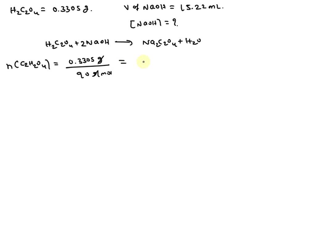 SOLVED: Texts: 2301Pa Experiment 14 - TITRATION The neutralization ...