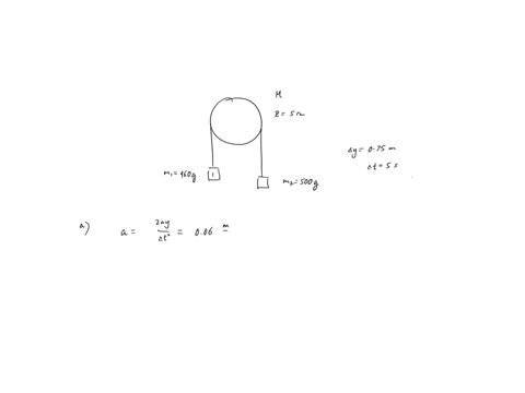 two-blocks-are-arranged-as-the-atwood-machine-two-masses-are-attached-to-each-other-through-an-inelastic-and-massless-cord-each-mass-hangs-from-each-side-of-pulley-which-is-mounted-on-horizo-27499