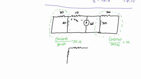 consider-the-circuit-given-below-where-v1-114-v-use-superposition-to-obtain-vx-in-the-given-circuit-the-value-of-vx-in-the-given-circuit-is-v-assume-vx1-vx2-and-vx3-are-due-to-114-v-6-a-and-62195