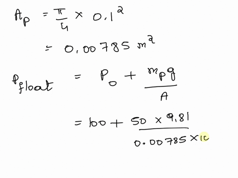 2-a-piston-cylinder-arrangement-contains-air-at-250-kpa-and-300c-the-50-kg-piston-has-a-diameter-of-01-m-and-initially-pushes-against-the-stops-the-atmosphere-is-at-100-kpa-and-20c-the-cylin-97437