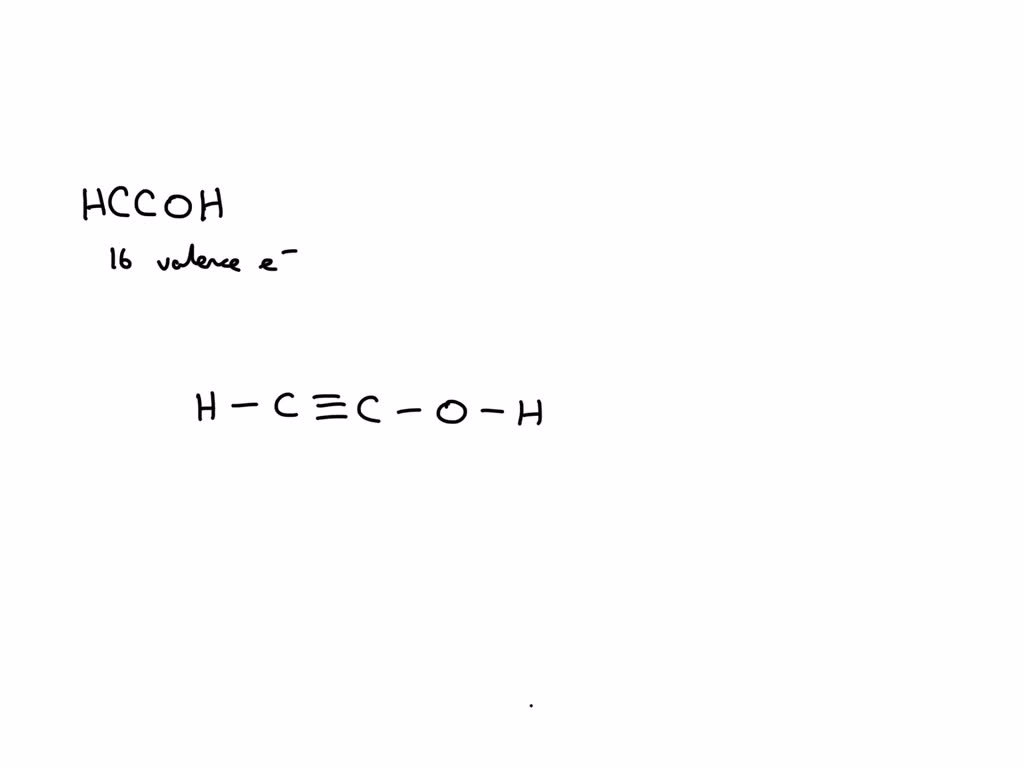 SOLVED: hccoh lewis structure