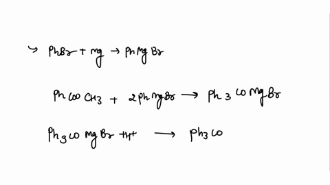 please-calculate-the-theoretical-yield-of-triphenylmethanol-from-10-ml-of-bromobenzene-reacting-with-2-moles-of-grignard-reagent-reacting-with-1-mole-of-the-ester-methyl-benzoate-molecular-w-70563