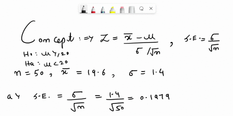 consider-the-following-hypothesis-test-ho-u-20-ha-0-20-sample-of-50-provided-sample-mean-0f-196-the-population-standard-deviation-is-14-compute-the-value-of-the-test-statistic-to-decimals-en-84095