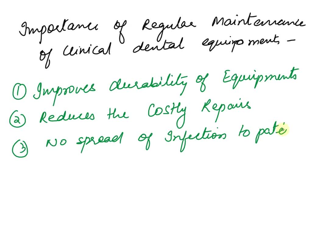 SOLVED Describe the process of infection control in dental radiography