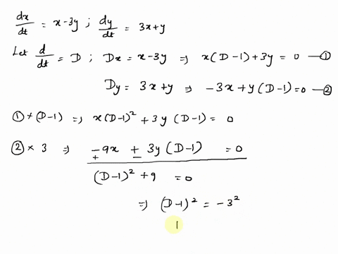 find-the-general-solution-of-the-system-dxdt-x-3y-dydt-3xy-86139