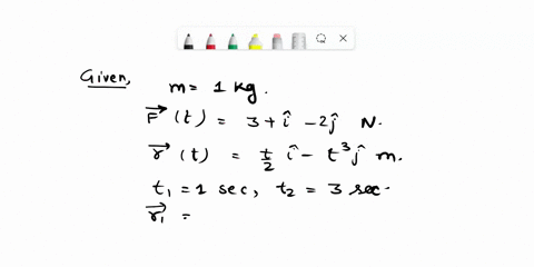 questions-5-6-one-of-the-forces-acting-on-a-particle-with-a-mass-of-1-kg-is-given-as-ft3t-i-2jnewton-and-its-position-is-given-as-tt2i-tmeter-5what-is-the-average-velocity-in-ms-between-t1an-09605
