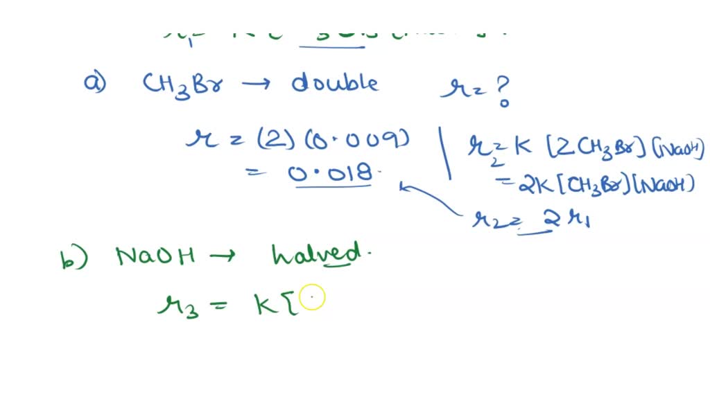 SOLVED: ' The following reaction is a single-step, bimolecular reaction ...