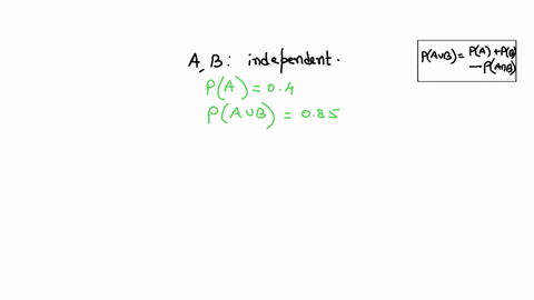 events-a-and-b-are-such-that-pa-040-and-pa-u-b-085-given-that-a-and-b-are-independent-and-non-mutually-exclusive-determine-pb-83957