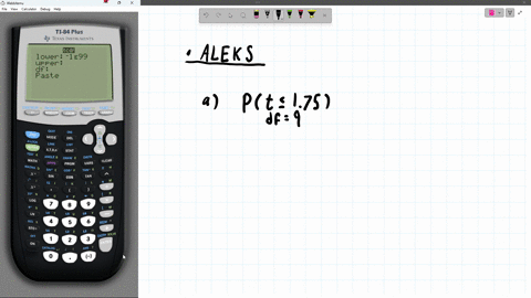 a-aleks-chloe-sneed-learn-n-solved-aleks-math-24sp-m-confidence-intervals-and-hypothesis-testing-boldsymbolt-distribution-espanol-use-the-aleks-calculator-to-solve-the-following-problems-a-consider-a