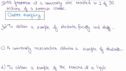 for-each-of-the-situations-described-state-whether-the-sampling-procedure-is-simple-random-sampling-stratified-random-sampling-cluster-sampling-systematic-sampling-or-convenience-sampling-a-07066