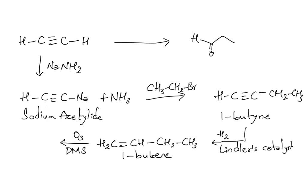 The synthesis above used an aldehyde, but acetylene is the only allowed ...