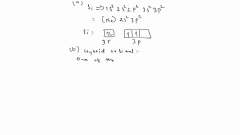 4a-using-valence-bond-theory-show-the-hybridization-and-bonding-scheme-for-silicon-tetrachloride-sicl4-a-write-the-atomic-orbital-diagram-for-the-central-atom-b-circle-the-atomic-orbitals-th-34533