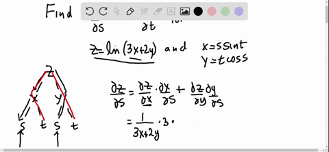 use-the-chain-rule-to-find-dzds-and-dzdt-z-ln-3x-2y-x-s-sin-t-y-t-cos-s-2