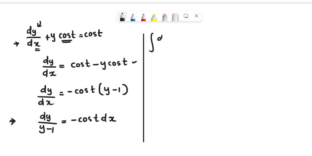SOLVED Determine the general solution of the given differential