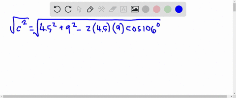use-the-law-of-cosines-to-solve-the-triangle-round-your-answers-to-two-decimal-places-a-1069-b-45-a-9-60438