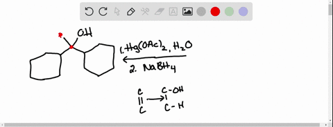 draw-structural-formulas-for-all-alkenes-that-could-be-used-to-prepare-the-alcohol-shown-below-by-oxymercuration-hsc-oh-hgoac-hzo-2-nabha-you-do-not-have-to-consider-stereochemistry-include-82238