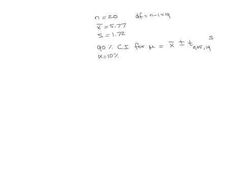 4in-class-survey-students-are-asked-how-many-hours-they-sleep-per-night-in-the-sample-of-20-students-the-mean-was-577-hours-with-standard-deviation-of-172-hours-_-let-construct-90-confidence-90945