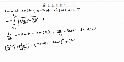 find-the-exact-length-of-the-curve-x3cost-cos3t-and-y3sint-sin3t-for-0t-show-all-work-and-steps-please-58117