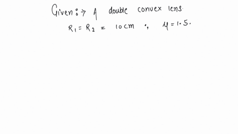 a-double-convex-lens-r1-r2-10cm-u-15-having-focal-length-equal-to-the-focal-length-of-a-concave-mirror-the-radius-of-curvature-of-the-concave-mirror-is-a-10-cm-b-20-cm-c-40-cm-d-15-cm