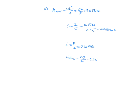 problem-1-a-beam-column-system-is-designed-to-sustain-a-distributed-load-mathrmw1-mathrmkn-mathrmm-the-beam-is-made-of-wood-with-a-square-cross-section-of-300-times-300-mathrmmm2-the-wood-has-ultimate