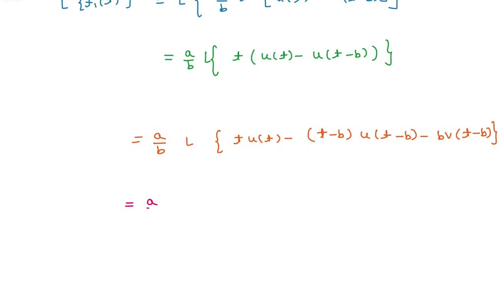 SOLVED: Use Theorem 7.4.3 to find the Laplace transform F(s) of the ...