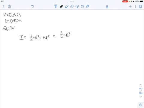 a-solid-disk-of-mass-m-0650kg-and-radius-r-0450-m-is-suspended-vertically-and-is-free-to-rotate-about-its-center-without-friction-a-point-object-that-has-the-same-mass-as-the-disk-is-placed-53254