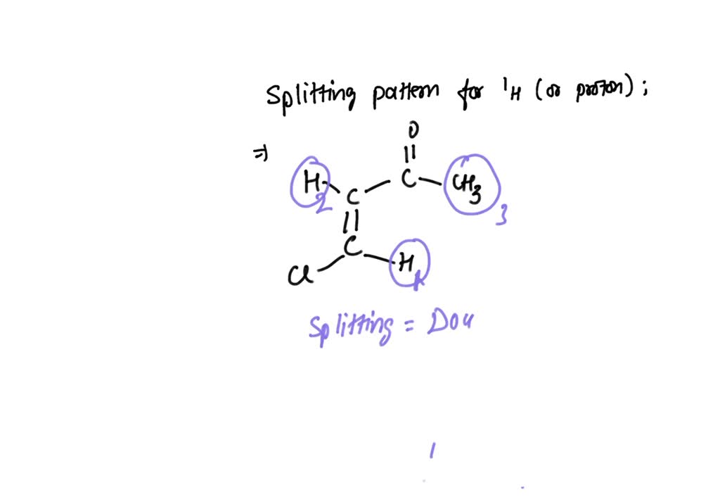 SOLVED: Predlct The Splitting Patterns You Would Expect For Each Proton ...