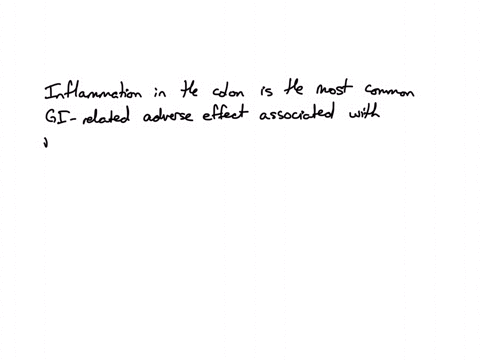 which-of-the-following-is-the-most-common-gastrointestinal-related-adverse-effect-related-to-immunotherapy-aloss-of-appetite-boral-mucositis-cnausea-and-vomiting-dinflammation-in-the-colon-what-is-the