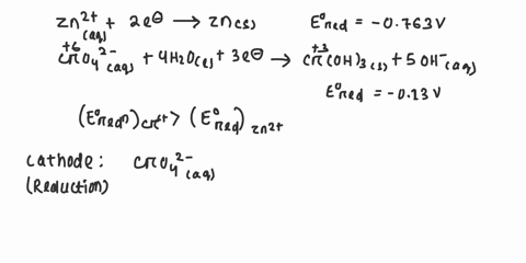 chemist-designs-galvanic-cell-that-uses-these-two-half-reactions-half-reaction-standard-reduction-potential-zn-aq2e-zns-cro-aq4h03e-crohs-oh-aq-eed-0763-v-ercd-013-v-answer-the-following-que-02297