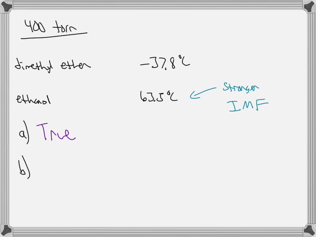 SOLVED Given below are the temperatures at which two different liquid