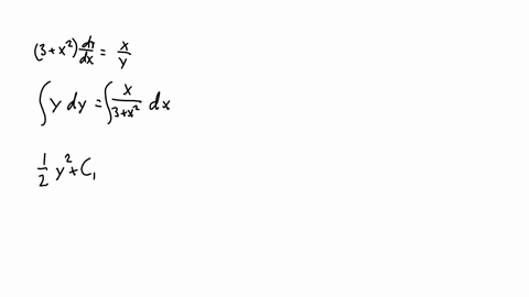 using-separation-of-variables-solve-the-differential-equation-left3x2right-fracd-yd-xfracx1y-use-boldsymbolc-to-represent-the-arbitrary-constant-y2
