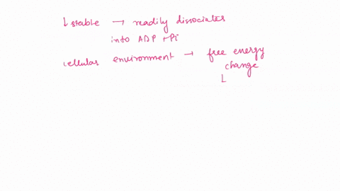 for-the-hydrolysis-of-atp-to-adp-i-the-free-energy-change-is-73-kcalmol-under-standard-conditions-1-m-concentration-of-both-reactants-and-products-in-the-cellular-environment-however-the-fre-24404