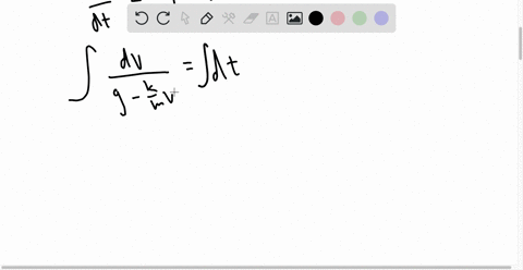 a-find-a-differential-equation-to-model-the-velocity-v-of-a-falling-mass-m-as-a-function-of-time-assume-that-air-resistance-is-proportional-to-the-instantaneous-velocity-with-a-constant-of-p-65414