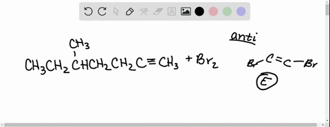 alkynes-undergo-many-of-the-same-reactions-that-alkenes-do-what-organic-products-would-you-expect-when-the-following-compound-is-treated-with-1-equiv-brz-chch2chchzchzc-cch3-you-do-not-have-48511