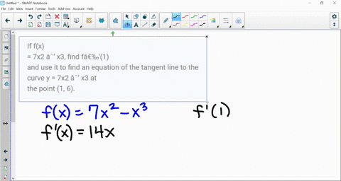 if-fx-7x2-x3-find-f-1-and-use-it-to-find-an-equation-of-the-tangent-line-to-the-curve-y-7x2-x3-at-the-point-1-6-55277
