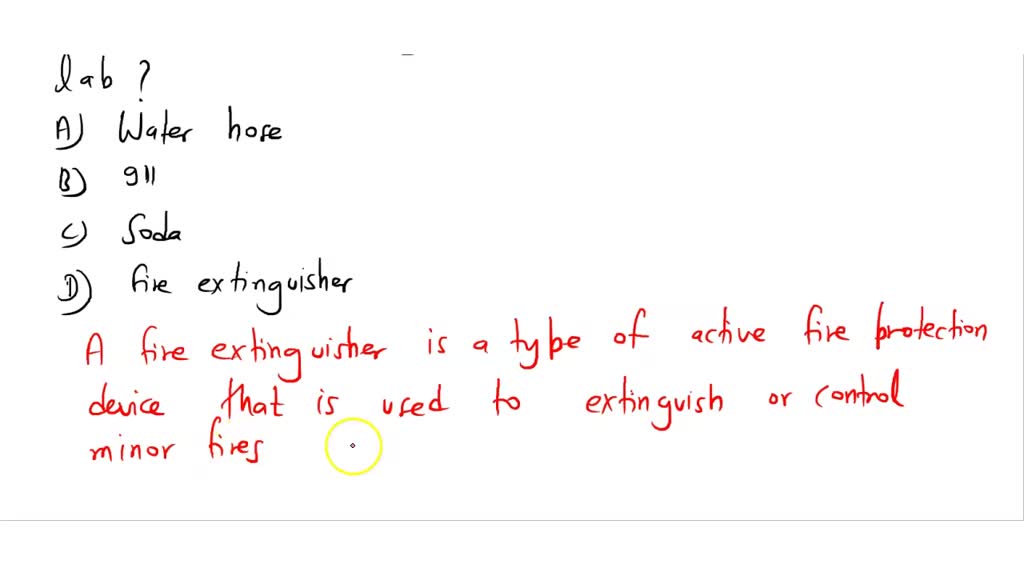 SOLVED How do you put out a magnesium fire? (SELECT ALL THAT APPLY) More Fire Class ABC