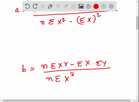 use-the-given-data-to-find-the-equation-of-the-regression-line-round-the-final-values-to-three-significant-digits-if-necessaryx-23-25-28-21-21-25-26-30-34-36-y-49-53-59-42-47-53-55-63-67-75
