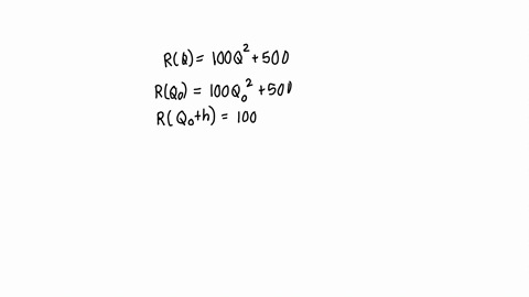 the-total-revenue-made-from-selling-q-units-of-a-product-is-given-by-rq100q2500-suppose-the-firm-produces-q0-units-find-the-increase-in-the-revenue-from-producing-h-additional-units-in-other-words-fin