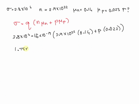 10-points-the-room-temperature-electrical-conductivity-of-an-intrinsic-semiconductor-specimen-is-28x10qm-if-the-electron-concentration-is-29-1022-m-and-electron-and-hole-mobilities-are-04-an-49239