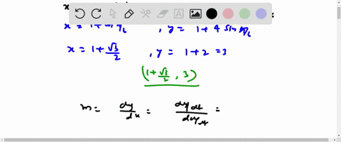 find-an-equation-for-the-line-tangent-to-the-curve-at-the-point-defined-by-the-given-value-of-t-also-find-the-value-of-at-this-point-xt-cos-y14sin-write-the-equation-of-the-tangent-line_-x-t-02265