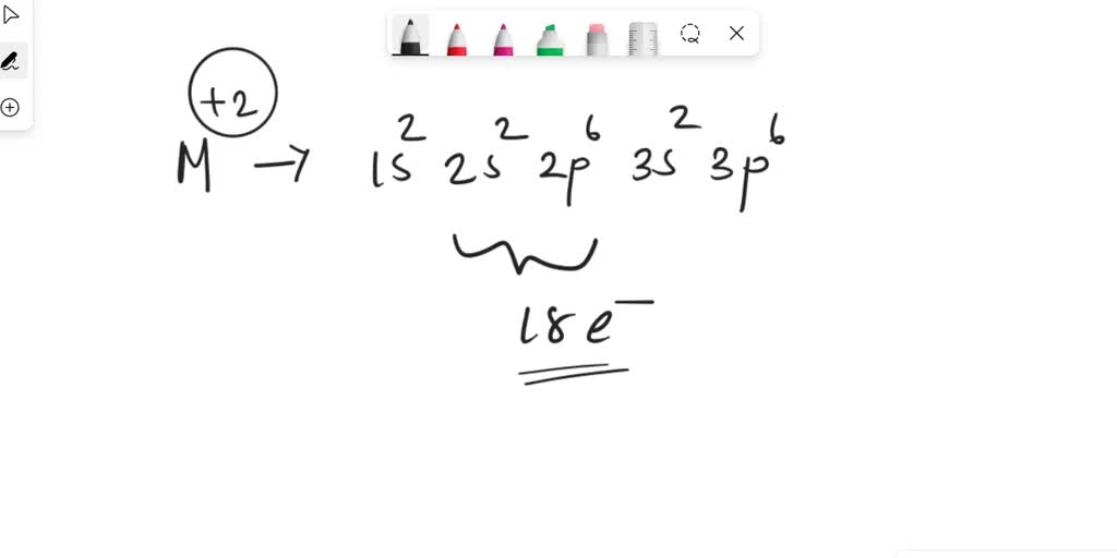 SOLVED: An atomic cation with a charge of + 1 has the following ...