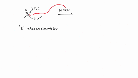 reaction-of-the-following-s-tosylate-with-cyanide-ion-vields-3-nitrile-product-that-also-has-stereochemistry-explain-in-detail-for-full-credit-otos-nacn-s-stereochemistry-90798