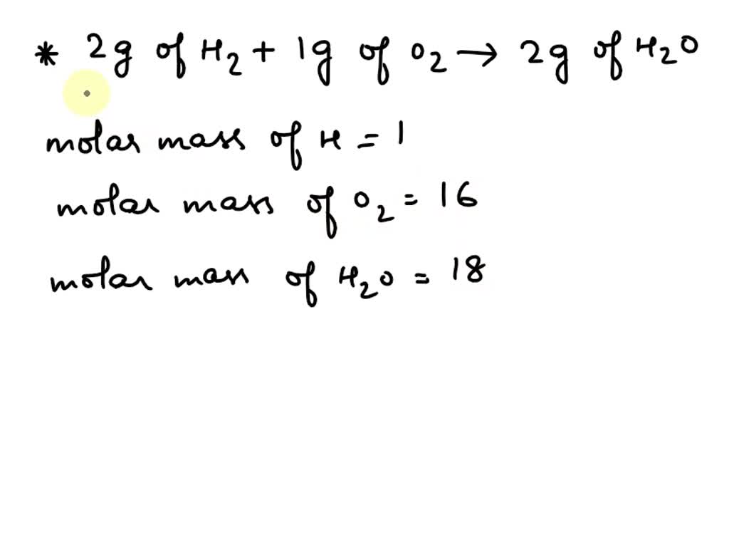 shana solves stoichiometry problems using the equation for the synthesis of water