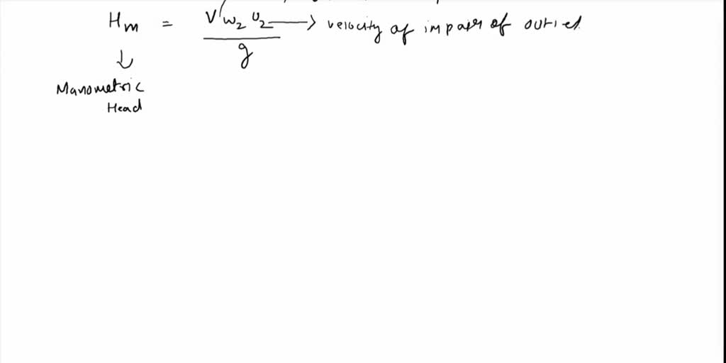 SOLVED: Question 2 A centrifugal pump delivers 0.1(m^(3))/(s) of water ...