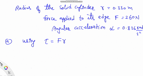 a-large-grinding-wheel-in-the-shape-of-a-solid-cylinder-of-radius-0330-m-is-free-to-rotate-on-frictionless-vertical-axle-a-constant-tangential-force-of-260-n-applied-to-its-edge-causes-the-w-30031