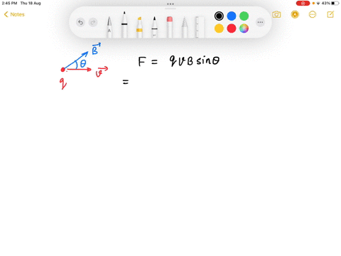 a-charge-of-81-c-is-traveling-at-a-speed-of-73-106-ms-in-a-region-of-space-where-there-is-a-magnetic-field-the-angle-between-the-velocity-of-the-charge-and-the-field-is-52-a-force-of-magnitude-58-10-3