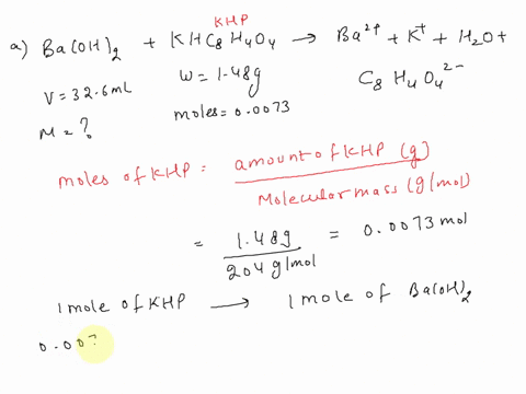1-potassium-hydrogen-phthalate-is-a-solid-monoprotic-acid-frequently-used-in-the-laboratory-as-a-primary-standard-it-has-the-unwieldy-formula-of-khc8h4o4-this-is-often-written-in-shorthand-n-74848