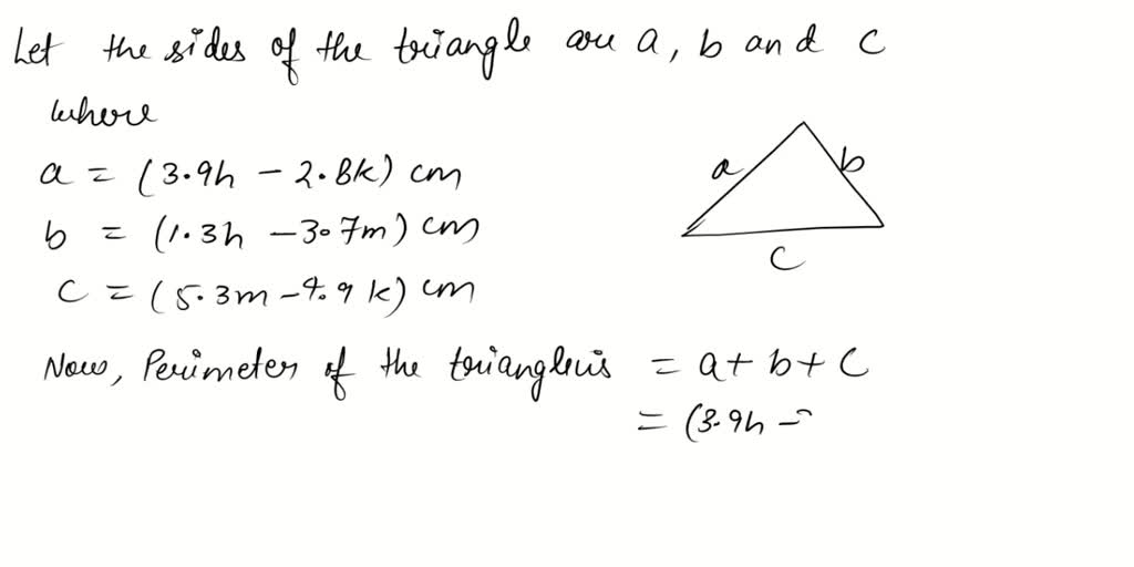 SOLVED: A triangle has side lengths of (2.4s - 9.7) centimeters, (4.9s ...